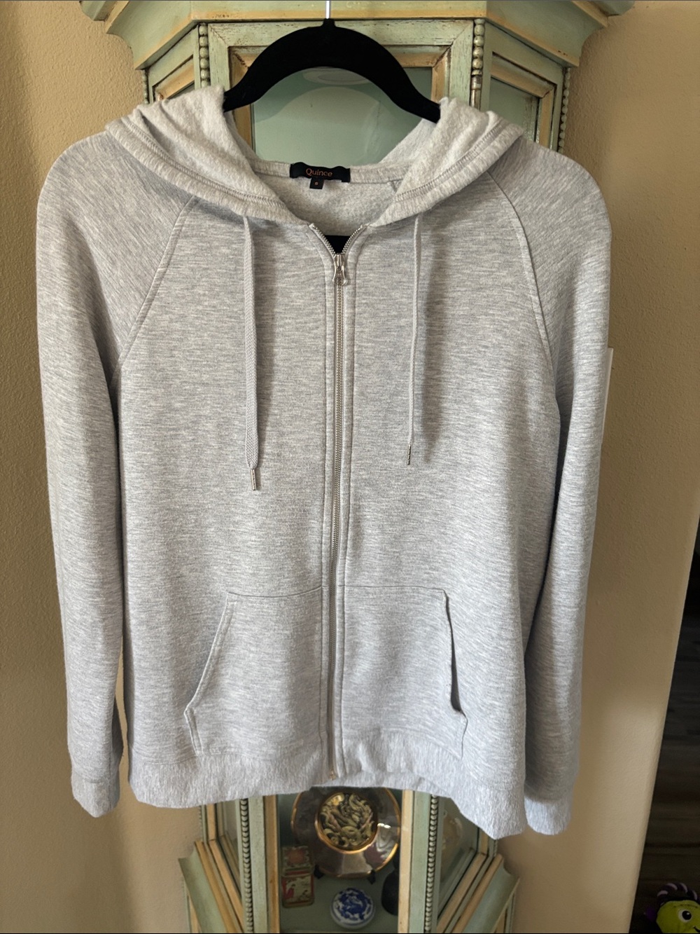 Quince Super Soft Light Gray Full-Zip Hoodie - Picture 3 of 8